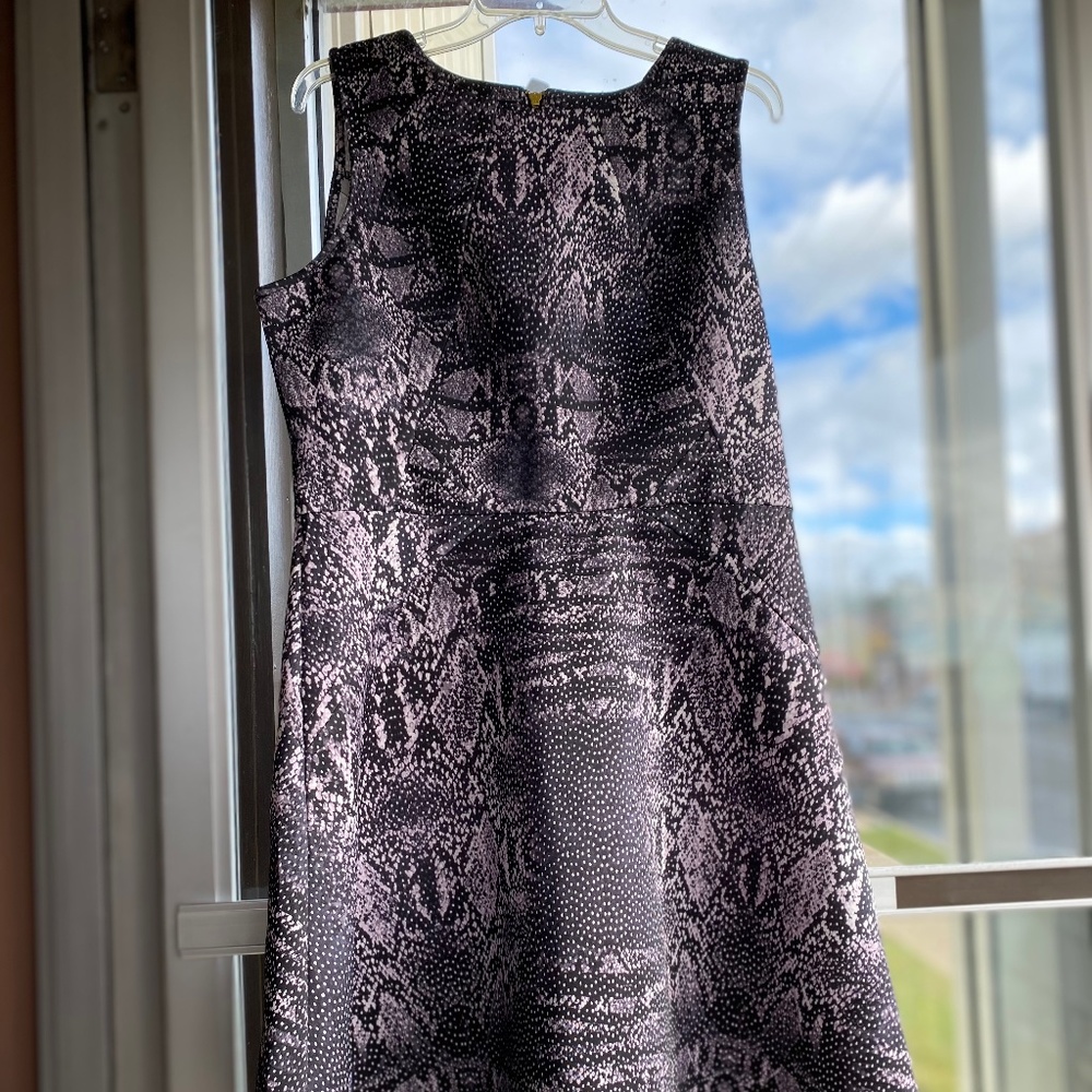 Snake skin print scuba tank dress.  See description for measurements.